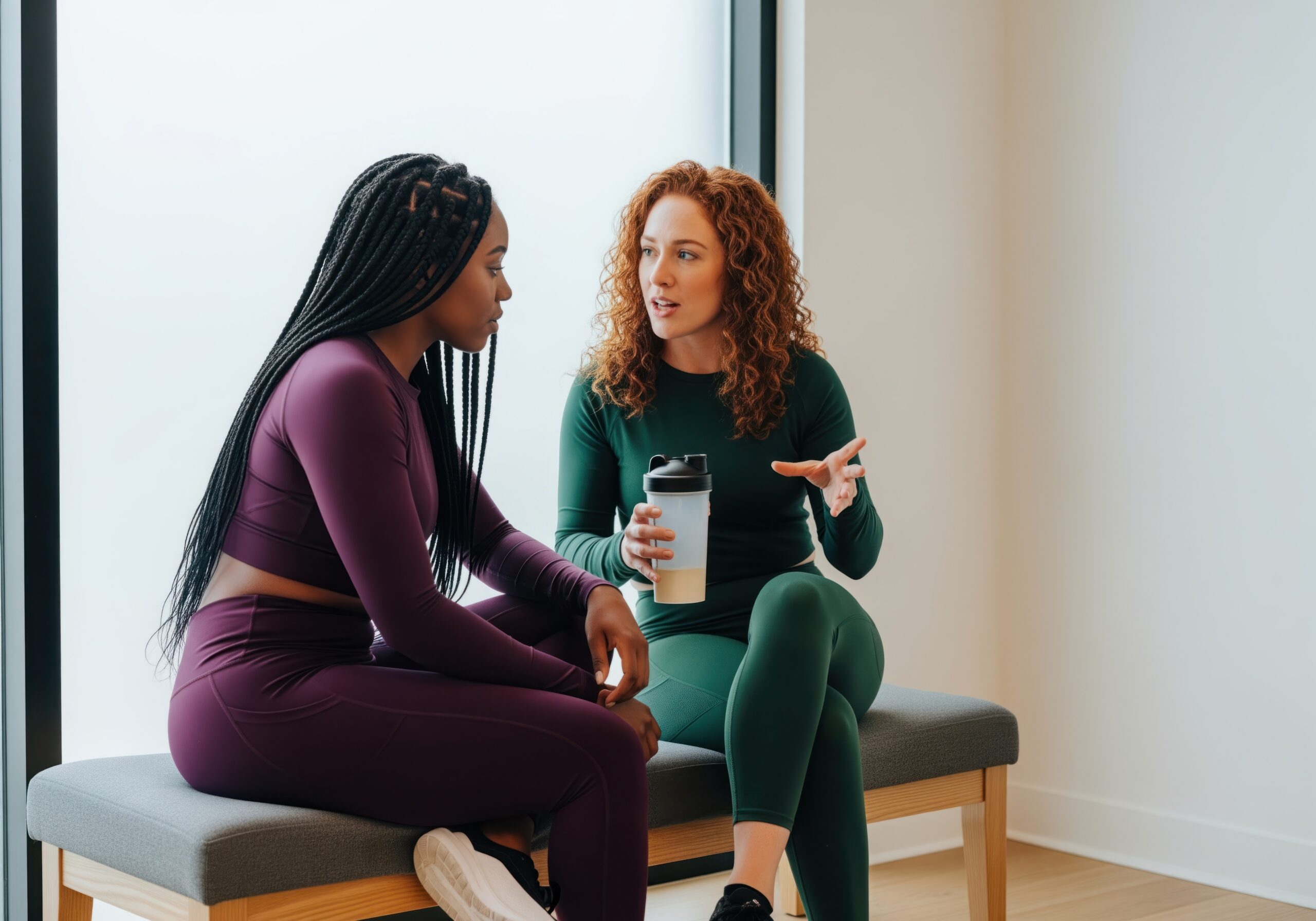 Two women engaged in a discussion | Web page on irregular periods | CNJ | Wall Township, NJ