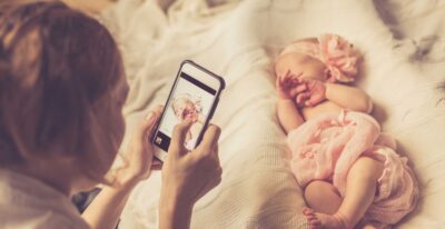 Mom takes photo of new baby for Conceive NJ baby photo album | Share Your Story & Photos with Conceive NJ