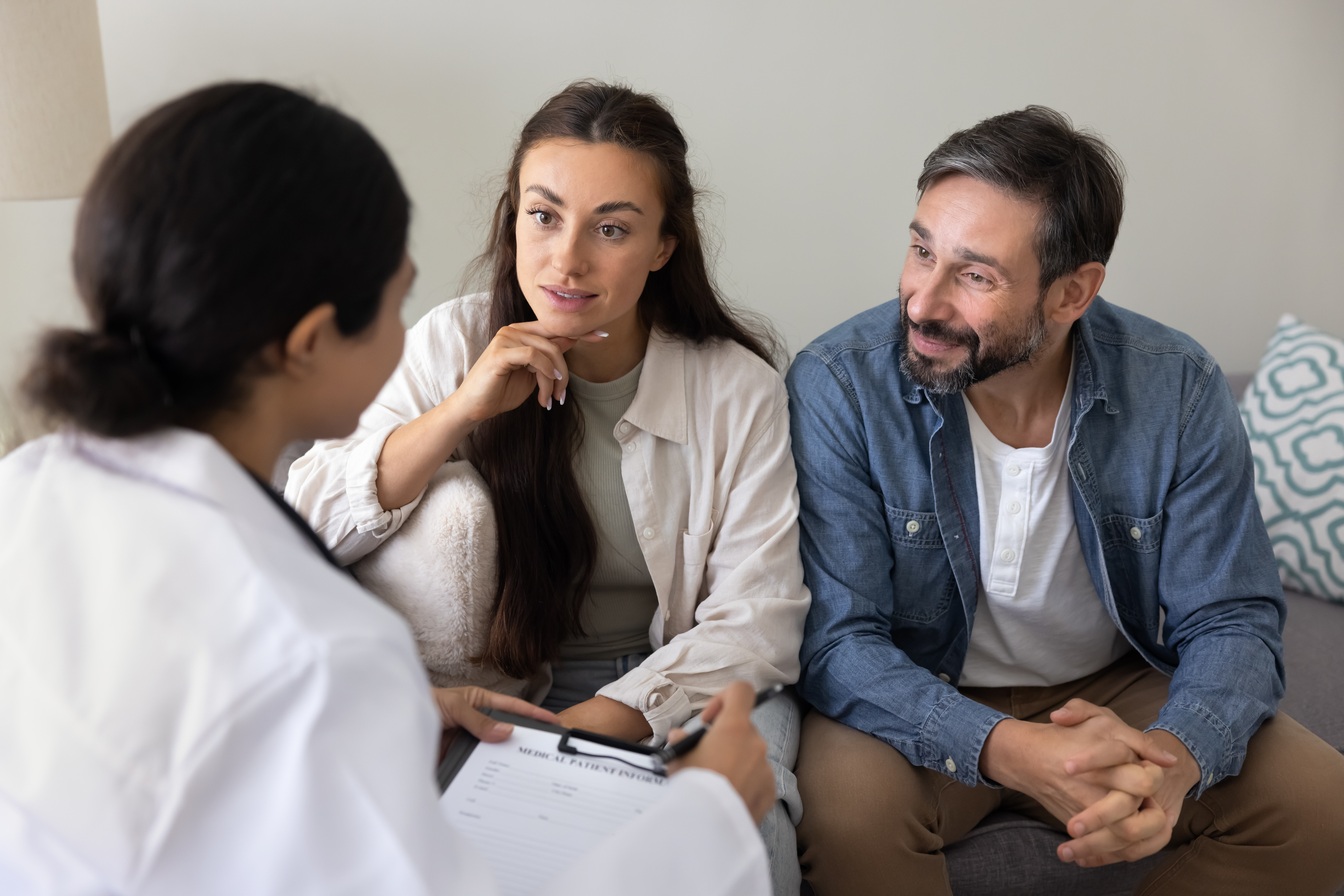 Couple in a doctor consult about blocked fallopian tubes | CNJ | Wall Township
